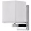 Bento 1 Light Vanity Fixture w/ Satin White Glass