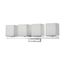 Bento 4 Light Vanity Fixture w/ Satin White Glass