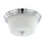 Bento 3 Light Flush Fixture w/ Satin White Glass