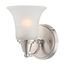 Surrey 1 Light Vanity Fixture w/ Frosted Glass