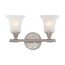Surrey 2 Light Vanity Fixture w/ Frosted Glass