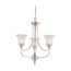 Surrey 3 Light Chandelier w/ Frosted Glass