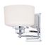 Soho 1 Light Vanity Fixture w/ Satin White Glass