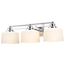 Soho 3 Light Vanity Fixture w/ Satin White Glass