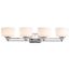 Soho 4 Light Vanity Fixture w/ Satin White Glass