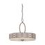 Harlow 4 Light Pendant w/ Khaki Fabric Shade