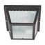 2 Light 10" Carport Flush Mount w/ Textured Frosted Glass