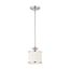 Candice 1 Light Mini Pendant w/ Pleated White Shade