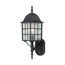 Adams 1 Light 18" Outdoor Wall w/ Frosted Glass