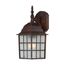 Adams 1 Light 14" Outdoor Wall w/ Frosted Glass