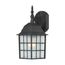 Adams 1 Light 14" Outdoor Wall w/ Frosted Glass