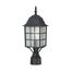 Adams 1 Light 17" Outdoor Post w/ Frosted Glass