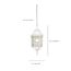 Adams 1 Light 16" Outdoor Hanging w/ Frosted Glass