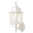 Banyan 1 Light 17" Outdoor Wall w/ Clear Water Glass White Finish