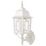 Banyan 1 Light 17" Outdoor Wall w/ Clear Water Glass White Finish