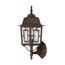 Banyan 1 Light 17" Outdoor Wall w/ Clear Water Glass Bronze Finish