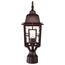 Banyan 1 Light 17" Outdoor Post w/ Clear Water Glass
