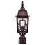 Banyan 1 Light 17" Outdoor Post w/ Clear Water Glass