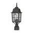 Banyan 1 Light 17" Outdoor Post w/ Clear Water Glass