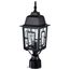 Banyan 1 Light 17" Outdoor Post w/ Clear Water Glass
