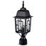 Banyan 1 Light 17" Outdoor Post w/ Clear Water Glass