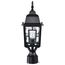 Banyan 1 Light 17" Outdoor Post w/ Clear Water Glass