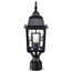 Banyan 1 Light 17" Outdoor Post w/ Clear Water Glass