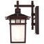Cove Neck 1 Light 12" Outdoor Lantern w/ Clear Seed Glass