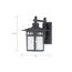 Cove Neck 1 Light 12" Outdoor Lantern w/ Clear Seed Glass