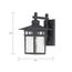 Cove Neck 1 Light 14" Outdoor Lantern w/ Clear Seed Glass