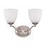 Patton 2 Light Vanity Fixture w/ Frosted Glass