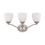 Patton 3 Light Vanity Fixture w/ Frosted Glass