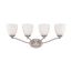 Patton 4 Light Vanity Fixture w/ Frosted Glass
