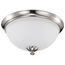 Patton 3 Light Flush Fixture w/ Frosted Glass