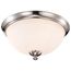 Patton 3 Light Flush Fixture w/ Frosted Glass