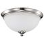 Patton 3 Light Flush Fixture w/ Frosted Glass