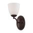 Patton 1 Light Vanity Fixture w/ Frosted Glass