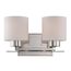 Parallel 2 Light Vanity Fixture w/ Etched Opal Glass