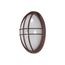 1 Light 13" Large Oval Cage Bulk Head Die Cast Bulk Head