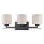 Parallel 3 Light Vanity Fixture w/ Etched Opal Glass