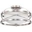 Ginger 2 Light Semi-Flush w/ Etched Opal Glass