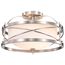 Ginger 2 Light Semi-Flush w/ Etched Opal Glass
