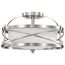 Ginger 2 Light Semi-Flush w/ Etched Opal Glass