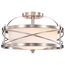 Ginger 2 Light Semi-Flush w/ Etched Opal Glass