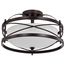 Ginger 2 Light Semi-Flush w/ Etched Opal Glass