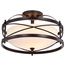 Ginger 2 Light Semi-Flush w/ Etched Opal Glass