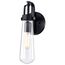 Beaker 1 Light Wall Sconce w/ Clear Glass