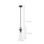 Beaker 1 Light Mini Pendant w/ Clear Glass