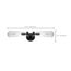 Beaker 2 Light Wall Sconce w/ Clear Glass Vintage lamps Included