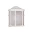 1 Light 10" Cage Lantern Wall Fixture Die Cast Linen Acrylic Lens